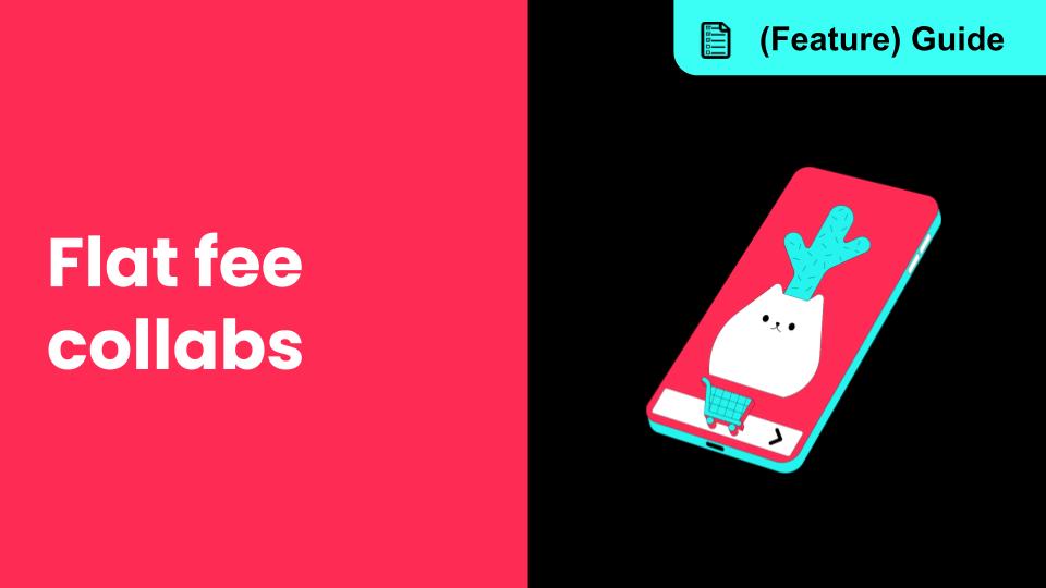 How to use flat fee collaborations