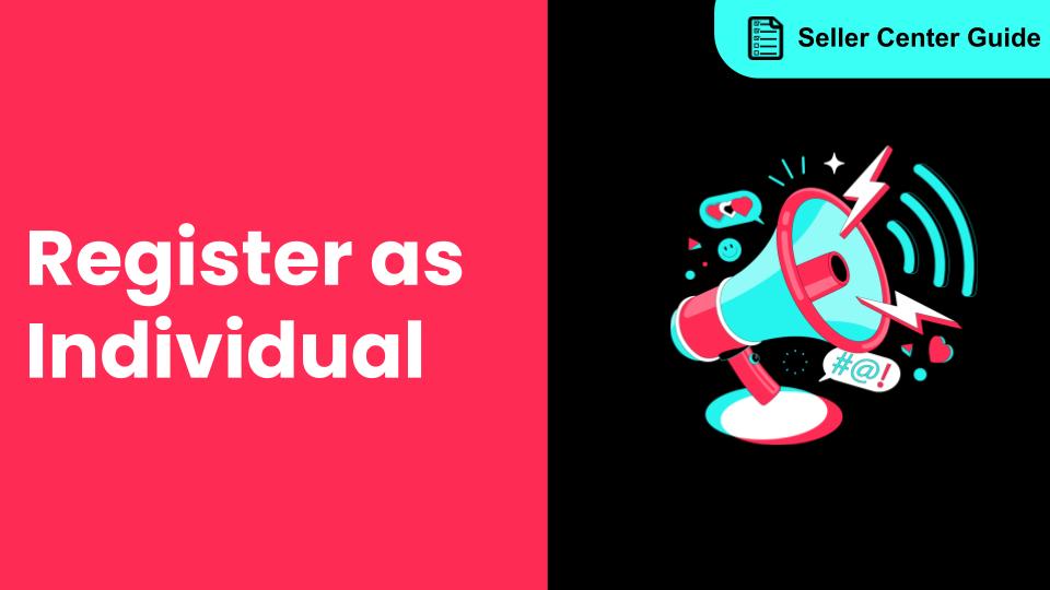 How to register as an Individual